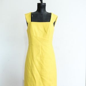 Anthropologie 4c yellow cotton dress